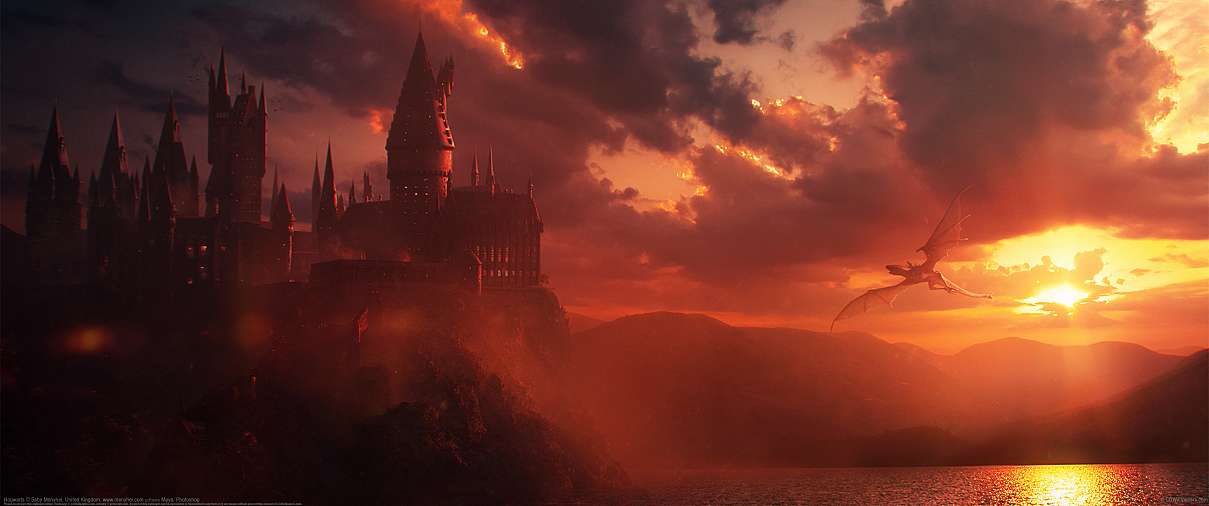 Hogwarts ultrabreit Hintergrundbild