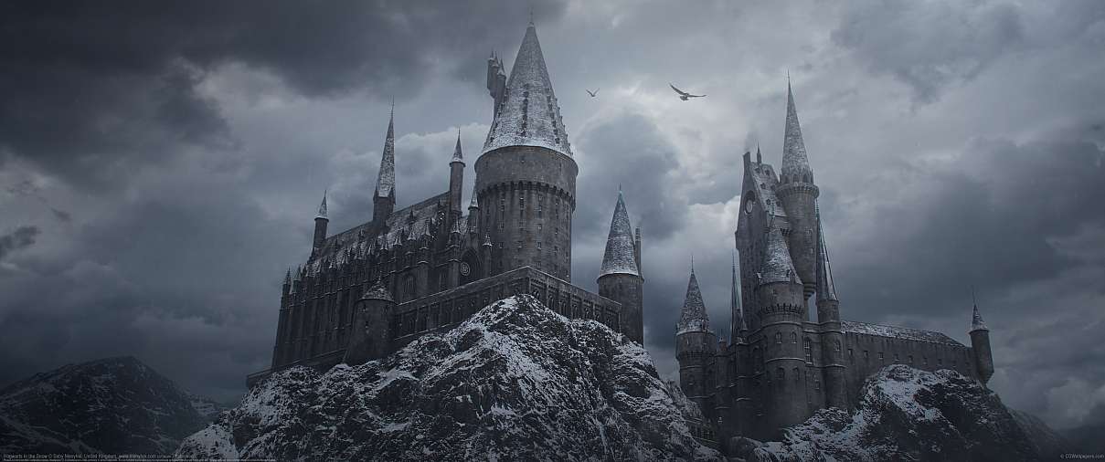 Hogwarts in the Snow ultrabreit Hintergrundbild