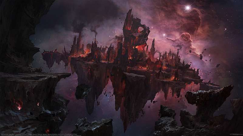 Warhammer Total War 3 Demonic Fortress Hintergrundbild