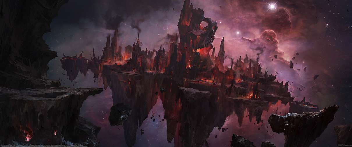 Warhammer Total War 3 Demonic Fortress ultrabreit Hintergrundbild