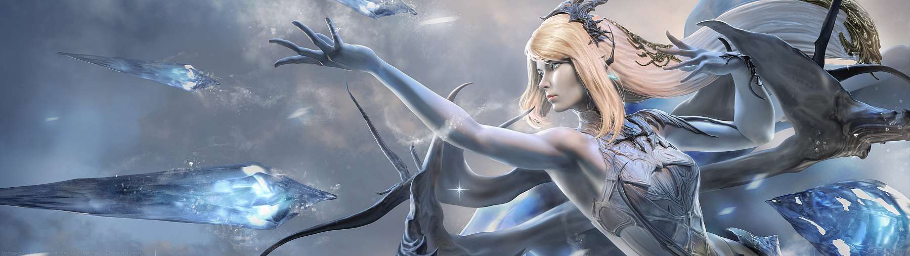 Final Fantasy XVI fan art Shiva ultrabreit Hintergrundbild