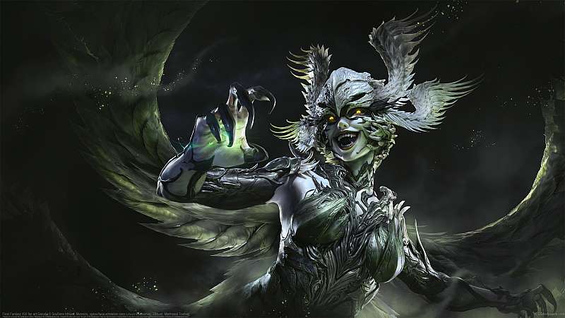 Final Fantasy XVI fan art Garuda Hintergrundbild