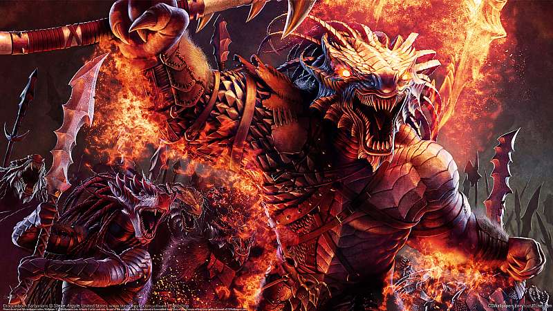 Dragonborn Barbarians Hintergrundbild