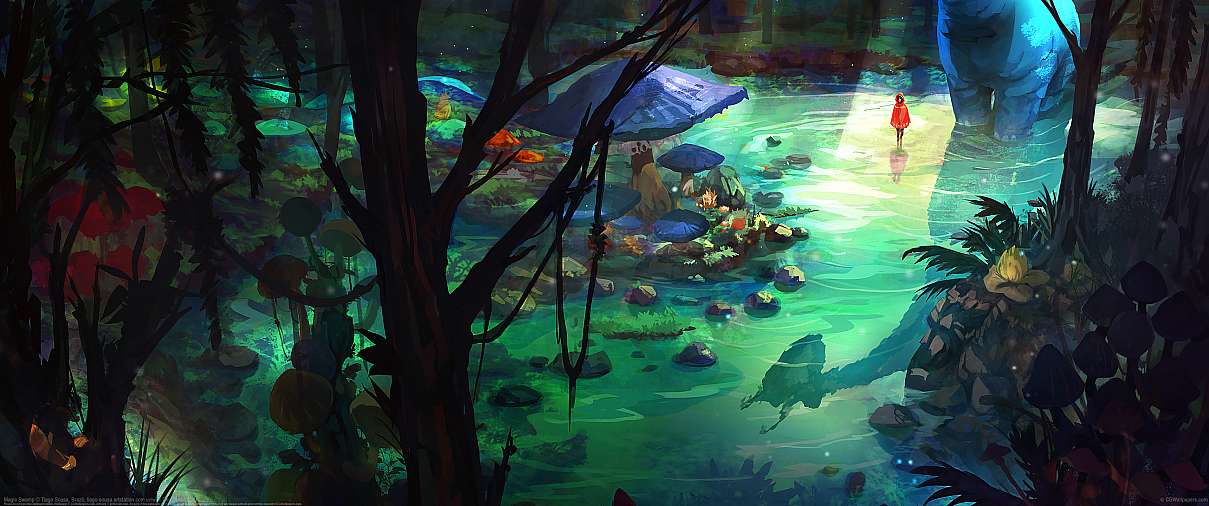 Magic Swamp ultrabreit Hintergrundbild