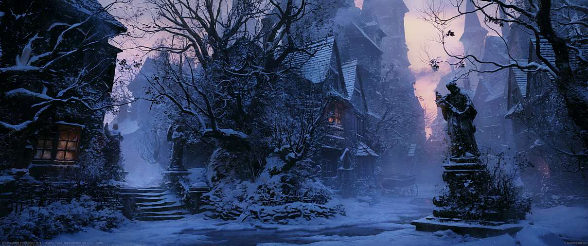Winter medieval environment ultrabreit Hintergrundbild